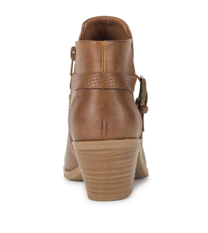 Women Baretraps Booties Santos Block Heel Bootie Auburn