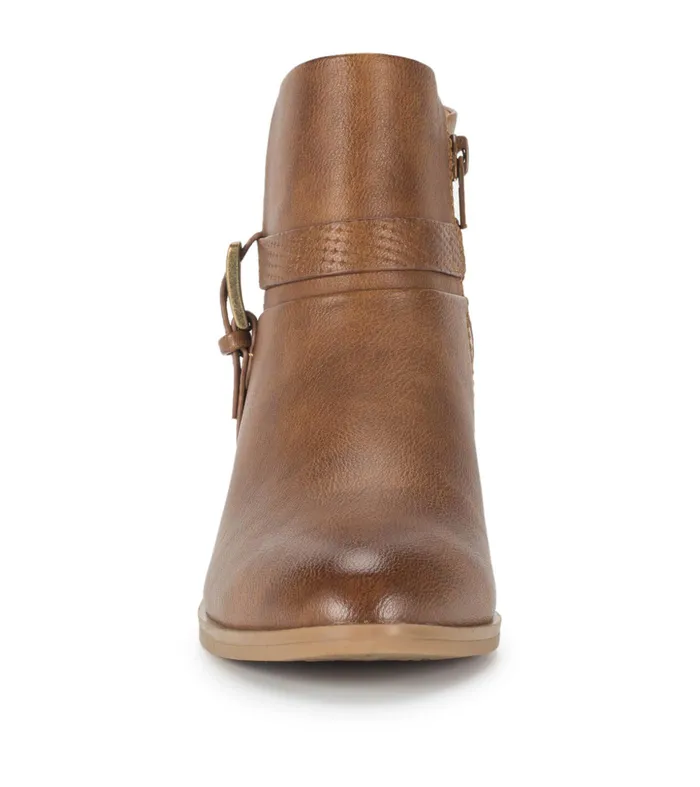 Women Baretraps Booties Santos Block Heel Bootie Auburn