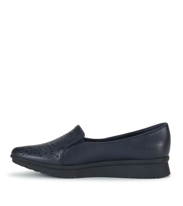 Women Baretraps Flats and Loafers Amry Slip On Loafer Navy