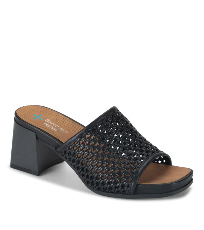 Women Baretraps Posture Plus Sandals Brenda Block Heel Sandal Black