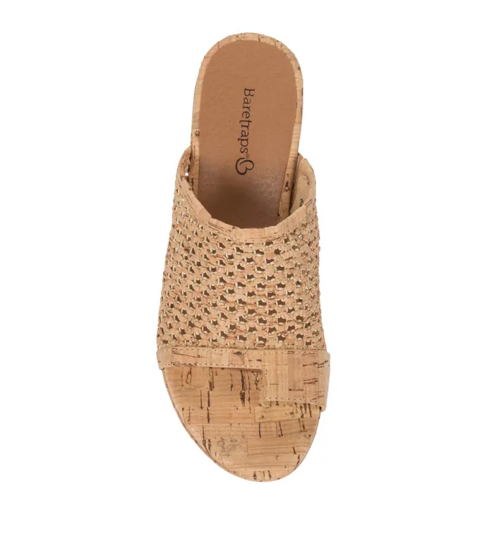Women Baretraps Slides and Slip On Sandals Bethie Wedge Sandal Natural Cork