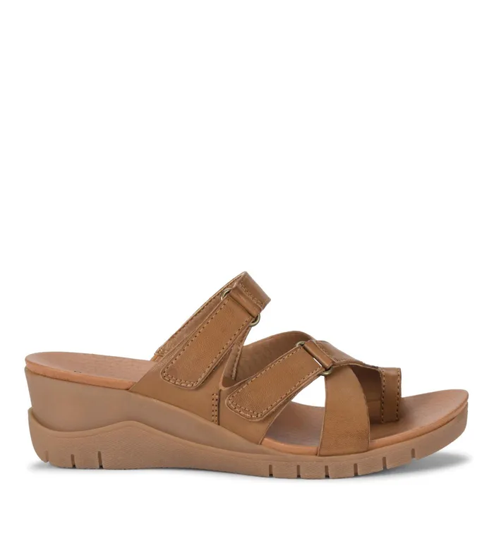 Women Baretraps Slides and Slip On Sandals Canice Wedge Slide Sandal Brush Brown