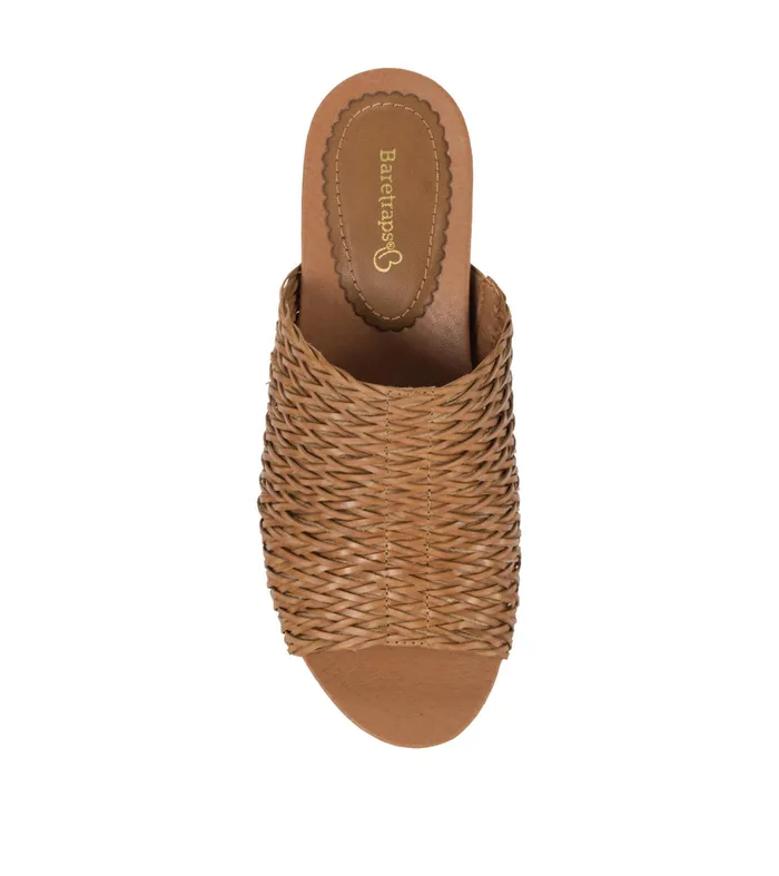 Women Baretraps Slides and Slip On Sandals Macauley Wedge Slide Sandal Auburn