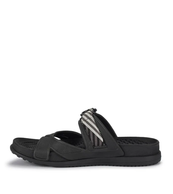 Women Baretraps Slides and Slip On Sandals Narlie Slide Sandal Black