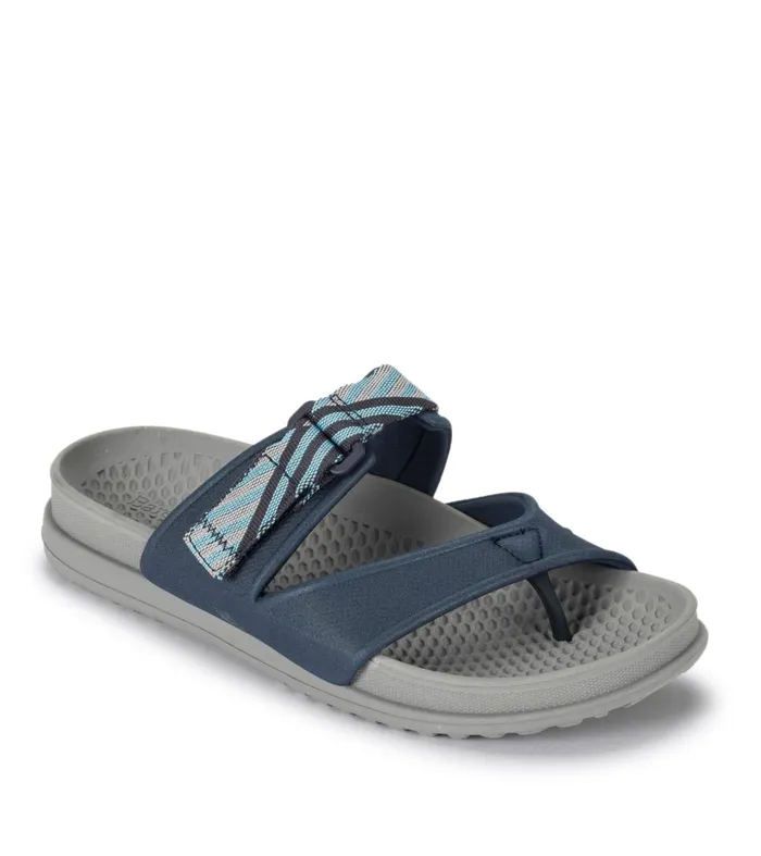 Women Baretraps Slides and Slip On Sandals Narlie Slide Sandal Navy Blue Mesh