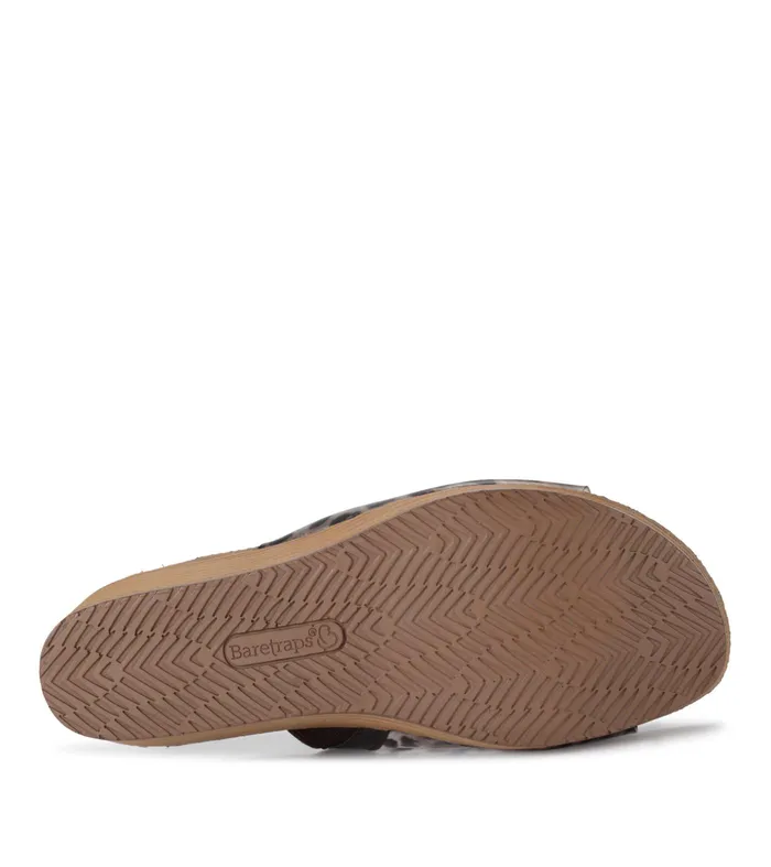 Women Baretraps Slides and Slip On Sandals Yalissa Wedge Slide Sandal Brown