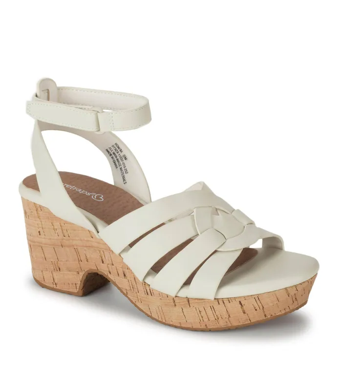 Women Baretraps Wedge Sandals Bonita Wedge Sandal Cream