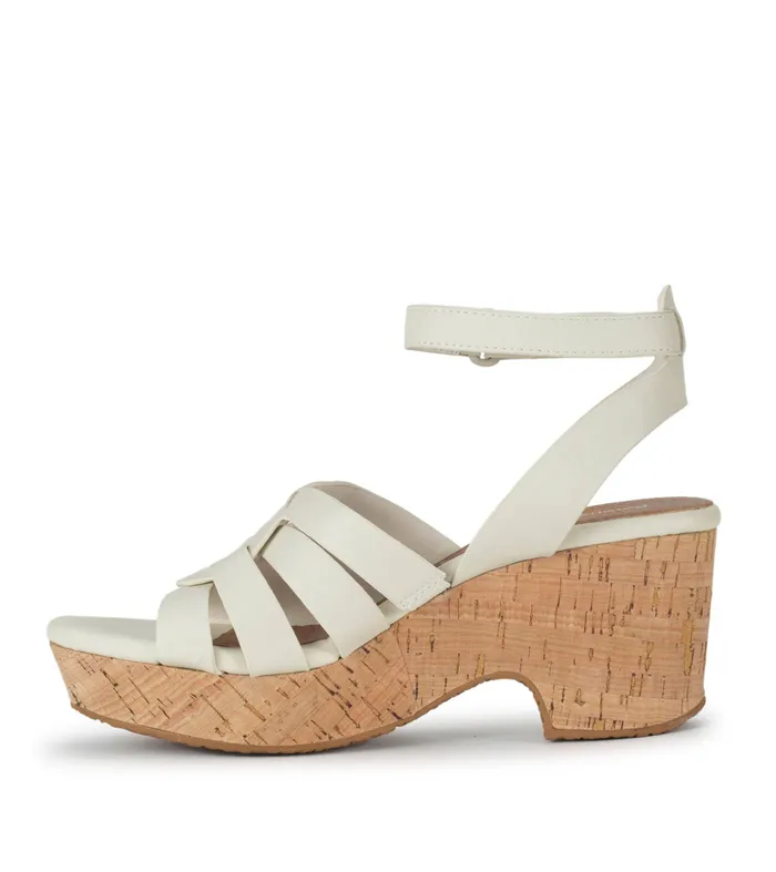 Women Baretraps Wedge Sandals Bonita Wedge Sandal Cream