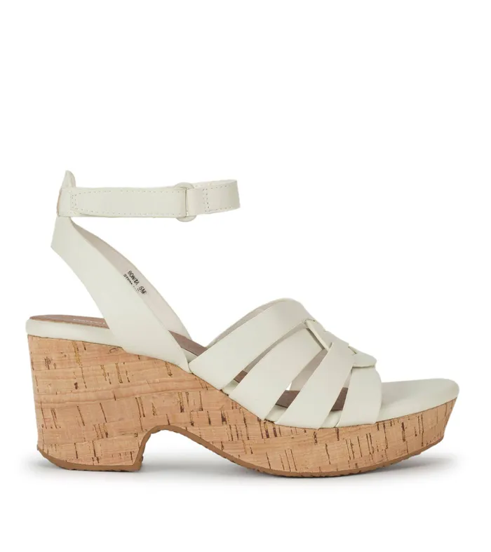 Women Baretraps Wedge Sandals Bonita Wedge Sandal Cream