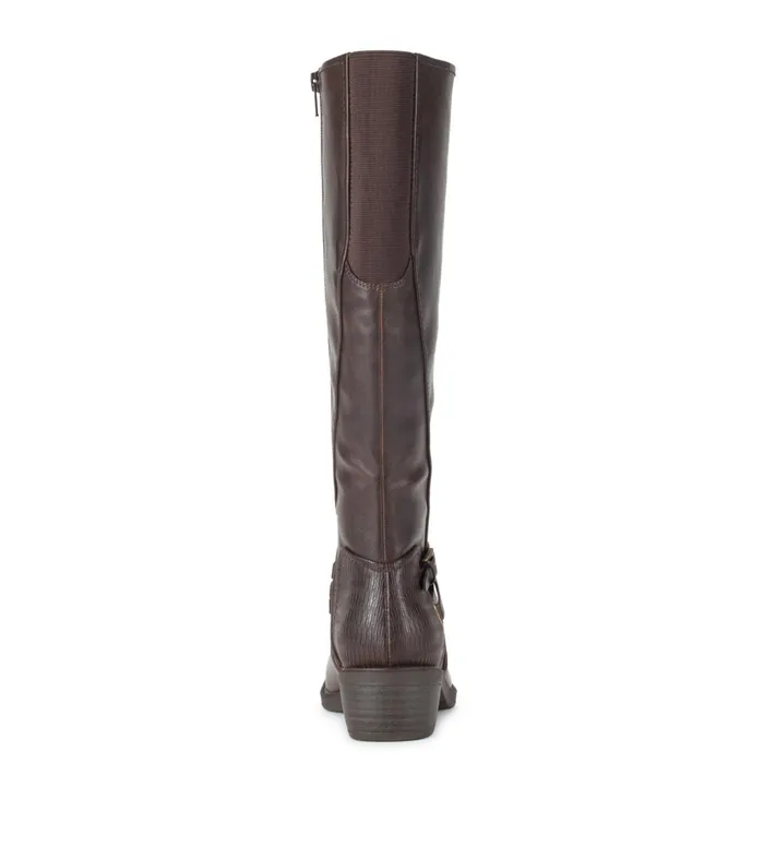 Women Baretraps Wide Calf Boots Stratford Wide Calf Riding Boot Dark Brown