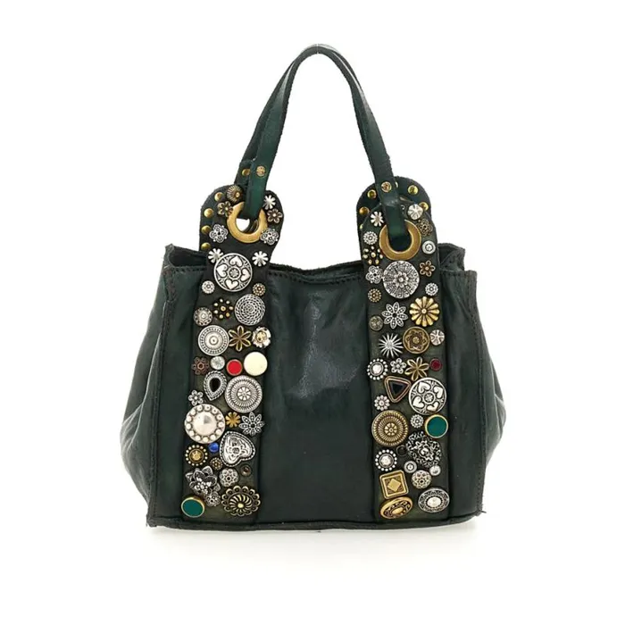 Women Bella Di Notte Green Campomaggi Crossbody Bags