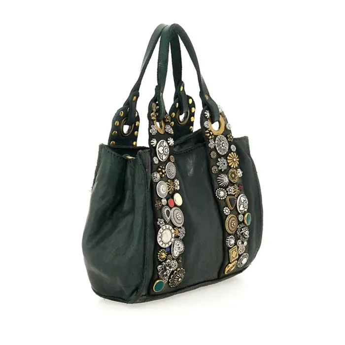 Women Bella Di Notte Green Campomaggi Crossbody Bags