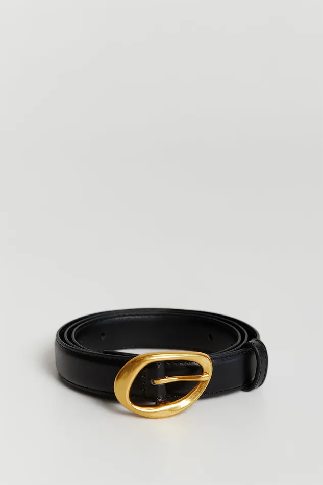 Women Belts DISSH MARGOT BLACK LEATHER BELT
