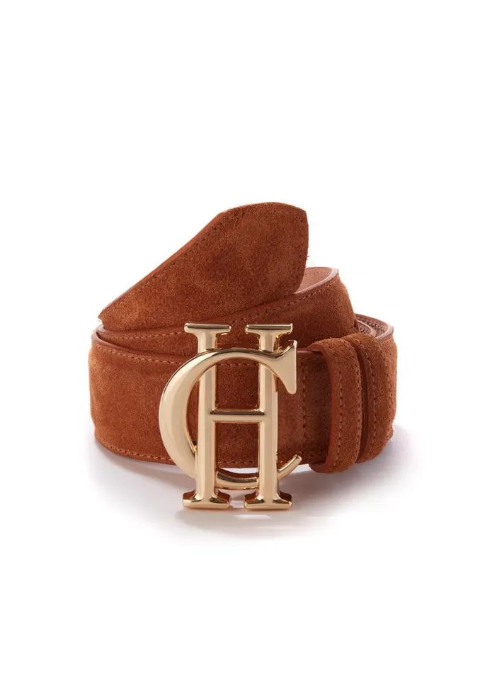 Women Belts Holland Cooper HC Classic Belt Suede Tan
