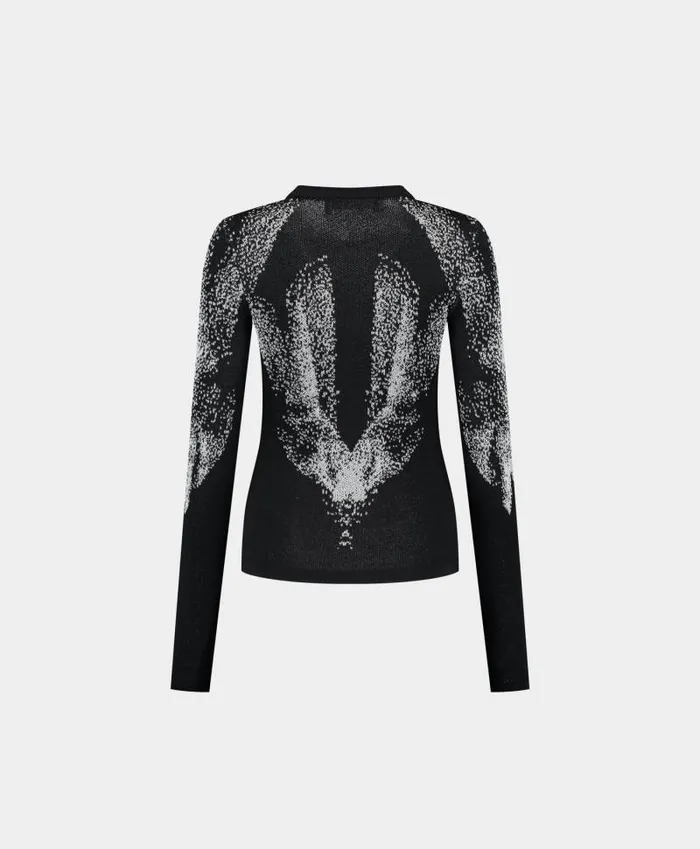 Women Black Inola Knit Top Daily Paper Knitwear Women Black Inola Knit Top Daily Paper Knitwear