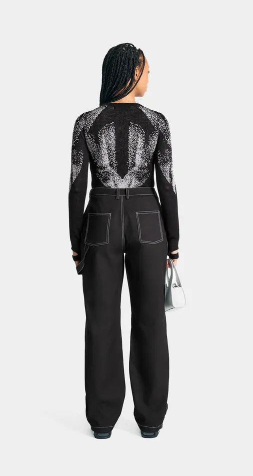 Women Black Inola Knit Top Daily Paper Knitwear Women Black Inola Knit Top Daily Paper Knitwear