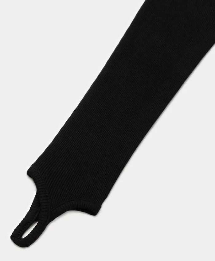 Women Black Logo Rib Top Daily Paper Tops
