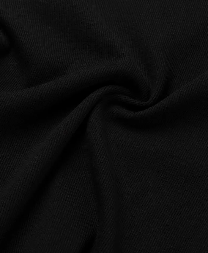 Women Black Logo Rib Top Daily Paper Tops