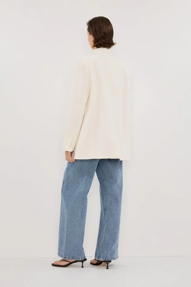 Women Blazers DISSH LIV CREAM BOYFRIEND BLAZER