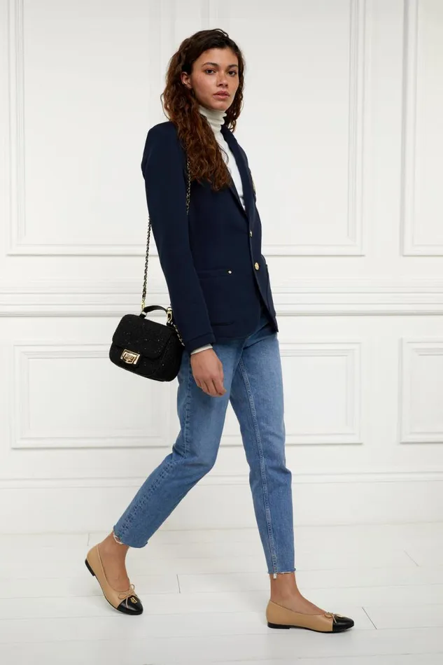 Women Blazers Holland Cooper Henley Blazer Navy Navy Women Blazers Holland Cooper Henley Blazer Navy Navy