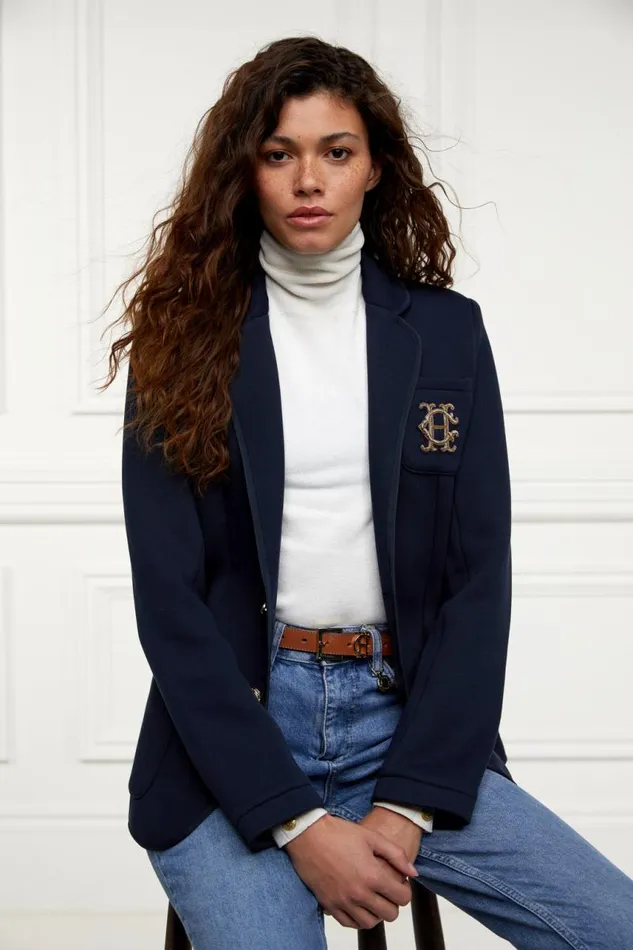 Women Blazers Holland Cooper Henley Blazer Navy Navy Women Blazers Holland Cooper Henley Blazer Navy Navy