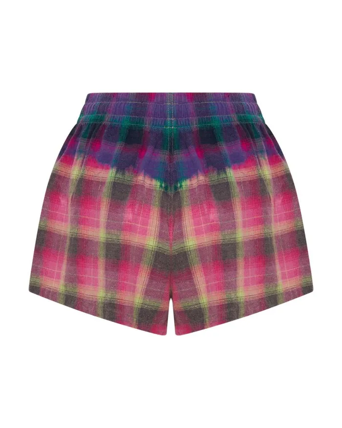Women BLEACHED FLANNEL STUDDED BOXER SHORTS One Teaspoon Bottoms Women BLEACHED FLANNEL STUDDED BOXER SHORTS One Teaspoon Bottoms