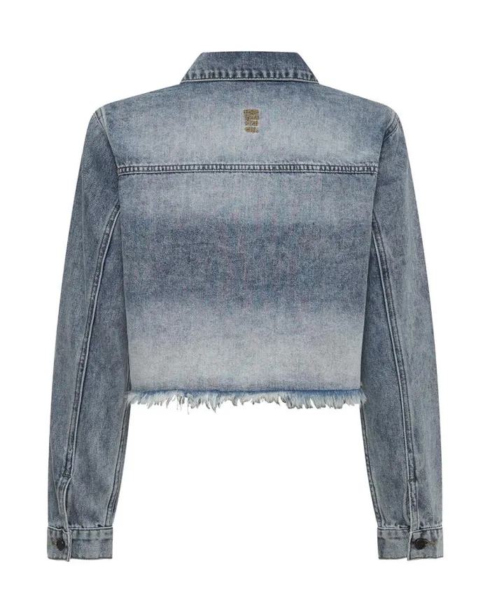 Women BLUE BLOSSOM LONG SLEEVE DENIM BRAXTON TOP One Teaspoon Denim Tops Women BLUE BLOSSOM LONG SLEEVE DENIM BRAXTON TOP One Teaspoon Denim Tops