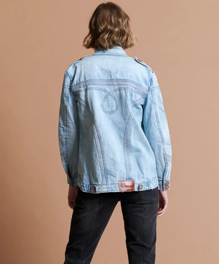 Women BLUE HART MILITAIRE JACKET One Teaspoon Jackets
