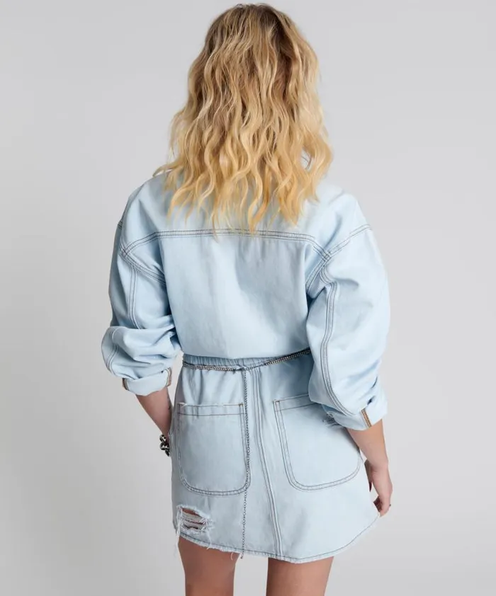 Women BLUE LATTE OLIVIA DRESS One Teaspoon Denim Dresses