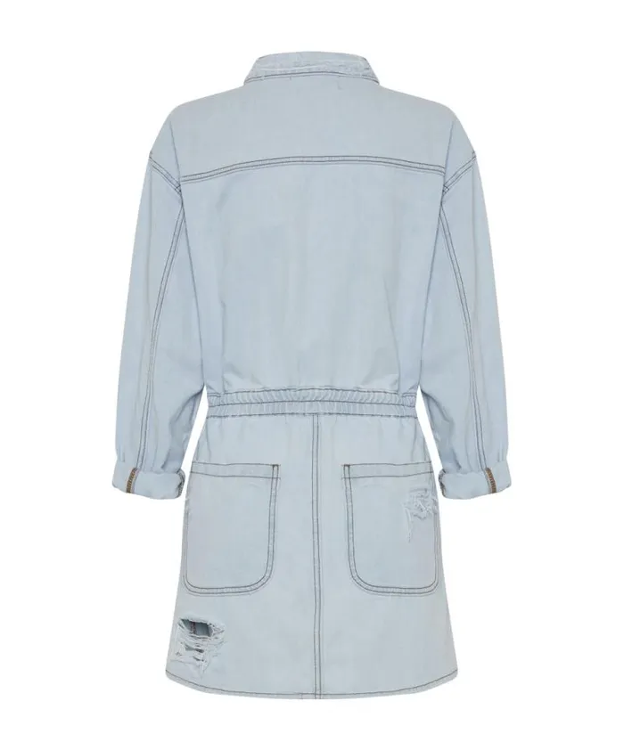 Women BLUE LATTE OLIVIA DRESS One Teaspoon Denim Dresses