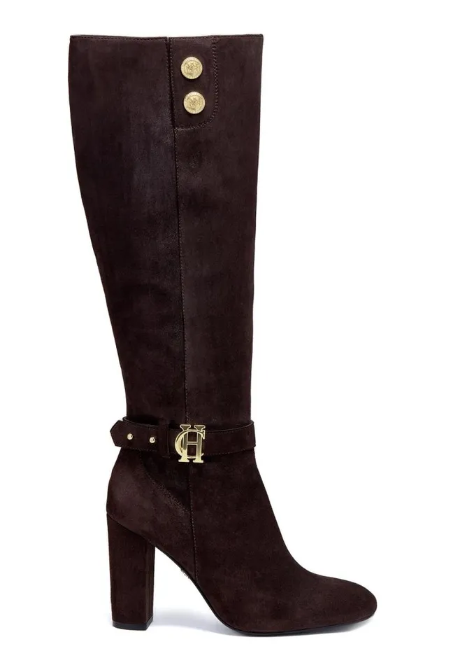 Women Boots Holland Cooper Marlborough Knee Boot Chocolate
