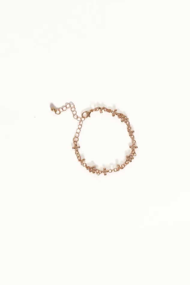 Women Bracelets Petal and Pup Hannah Flower Bracelet Gold