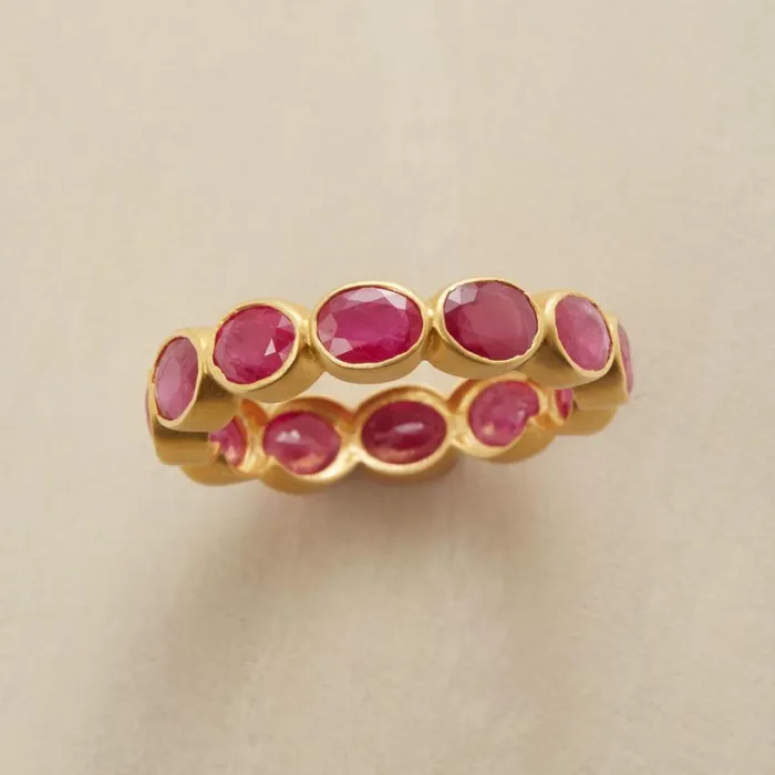 Women Bubble Bezel Ruby Ring Sundance Catalog Rings