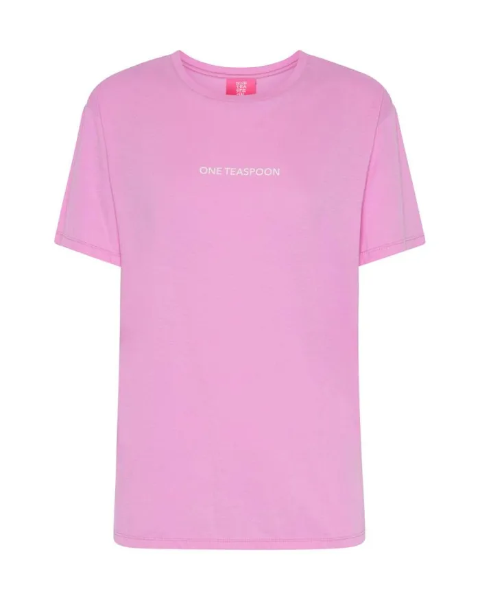 Women CANDY LOGO ORGANIC CREW TEE One Teaspoon Basic Tees