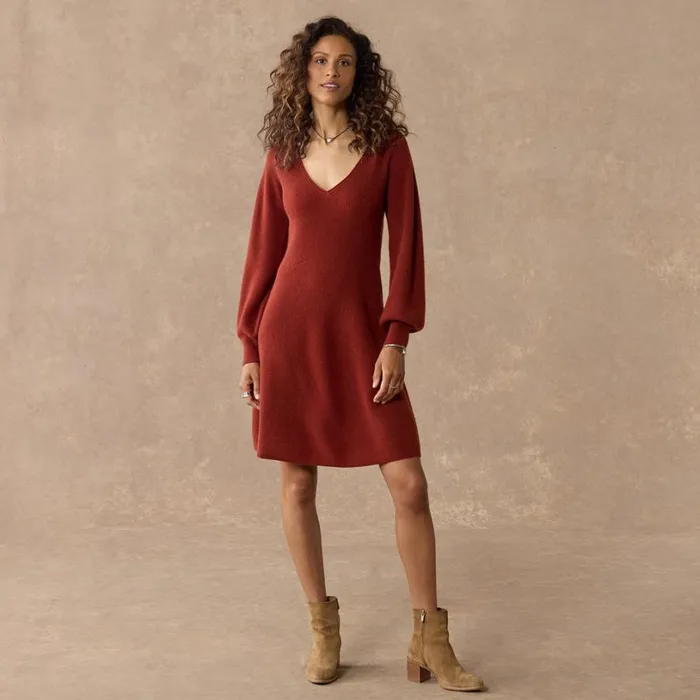 Women Caraz Cashmere Dress Petite Cloud Gray Sundance Catalog Petite Styles