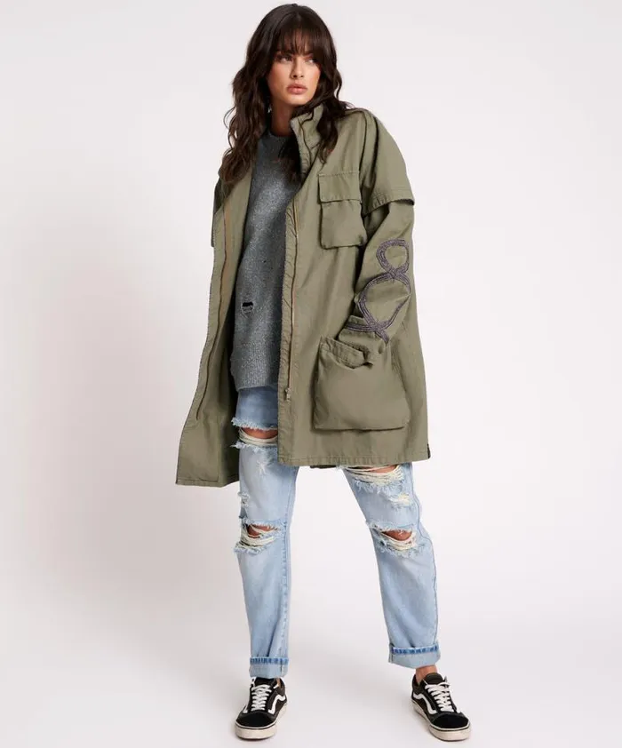 Women CARGO THROWOVER JACKET One Teaspoon Jackets
