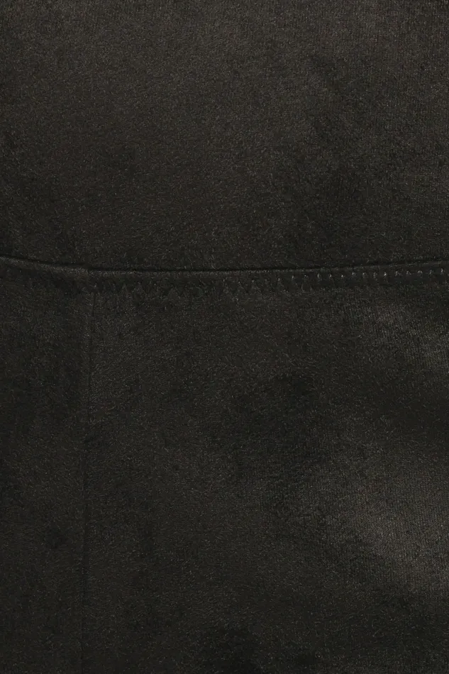 Women Carolyn Faux Suede Pant Black Pants Petal and Pup