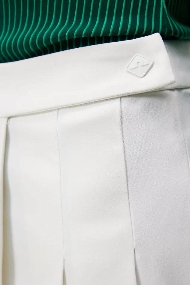 Women Cataleya Pleated Skirt White JLindeberg Skirts