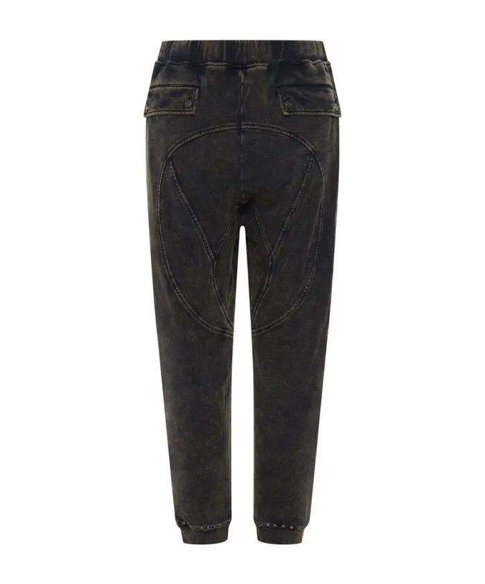 Women CHARCOAL STUDDED TRACKPANTS One Teaspoon Bottoms