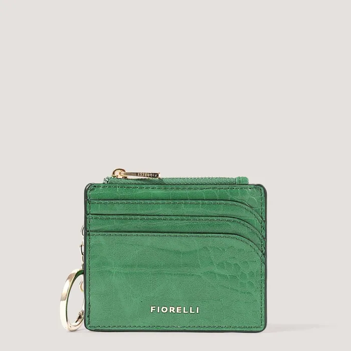 Women Ciara Coin Purse Green Croc Fiorelli Cardholders