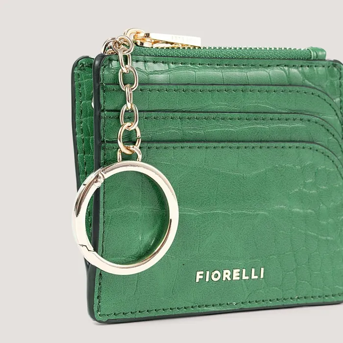 Women Ciara Coin Purse Green Croc Fiorelli Cardholders