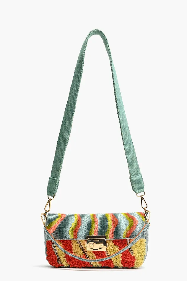 Women Color Me Crazy Beaded Shoulder Bag Shoulder Bags America and Beyond