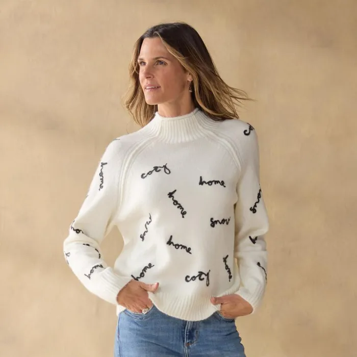 Women Cozy Hour Sweater Petite Ivory Sundance Catalog Petite Styles