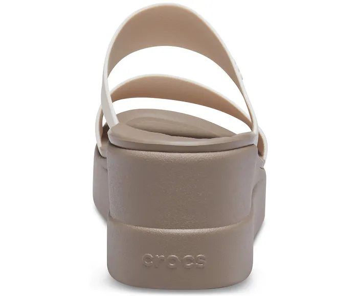 Women Crocs Crocs Brooklyn Mid Wedge Stucco Mushroom Wedges