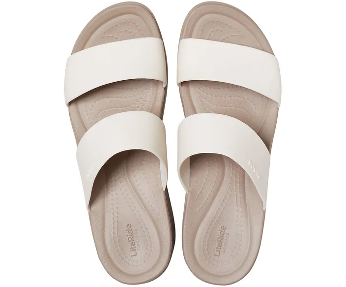 Women Crocs Crocs Brooklyn Mid Wedge Stucco Mushroom Wedges