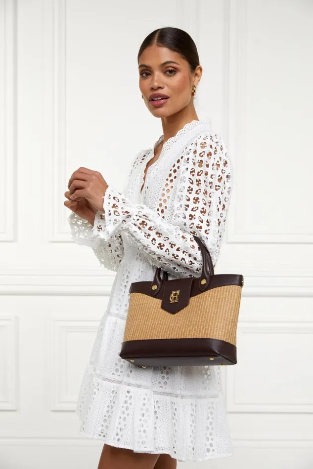 Women Crossbody Bags Holland Cooper Valencia Mini Tote Chocolate