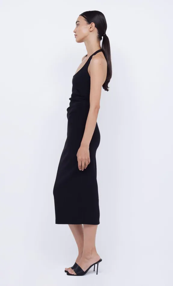 Women CYNDIE HALTER MIDI DRESS 8211 BLACK Bec Bridge Wedding Guest