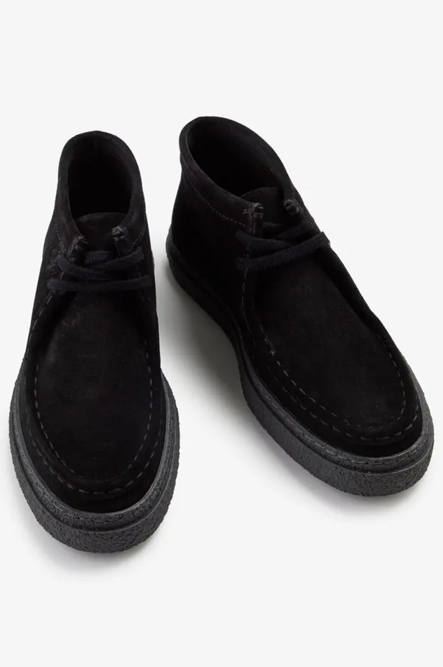 Women Dawson Mid Black Fred Perry Shoes
