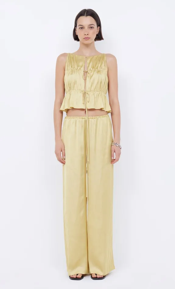 Women DELPHI GATHERED TOP 8211 CITRUS Bec Bridge Cropped