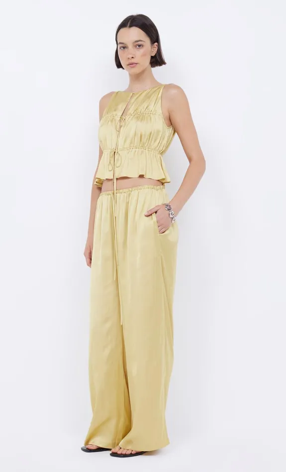 Women DELPHI GATHERED TOP 8211 CITRUS Bec Bridge Cropped